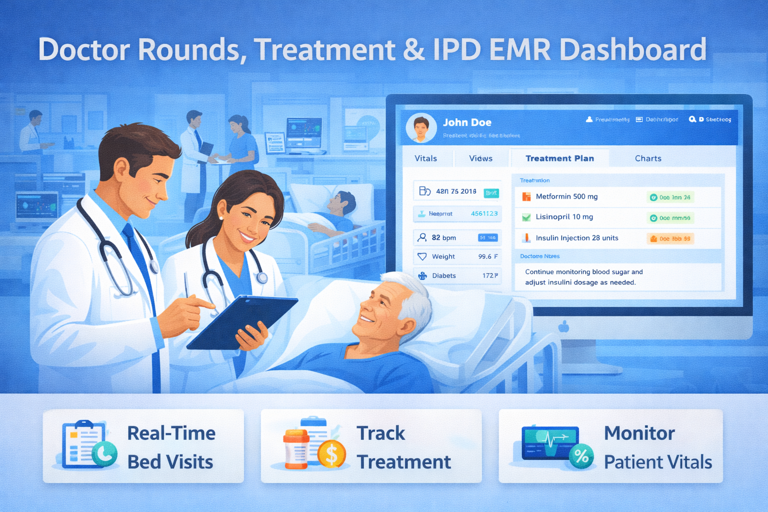 IPD EMR and Doctor Rounds Software