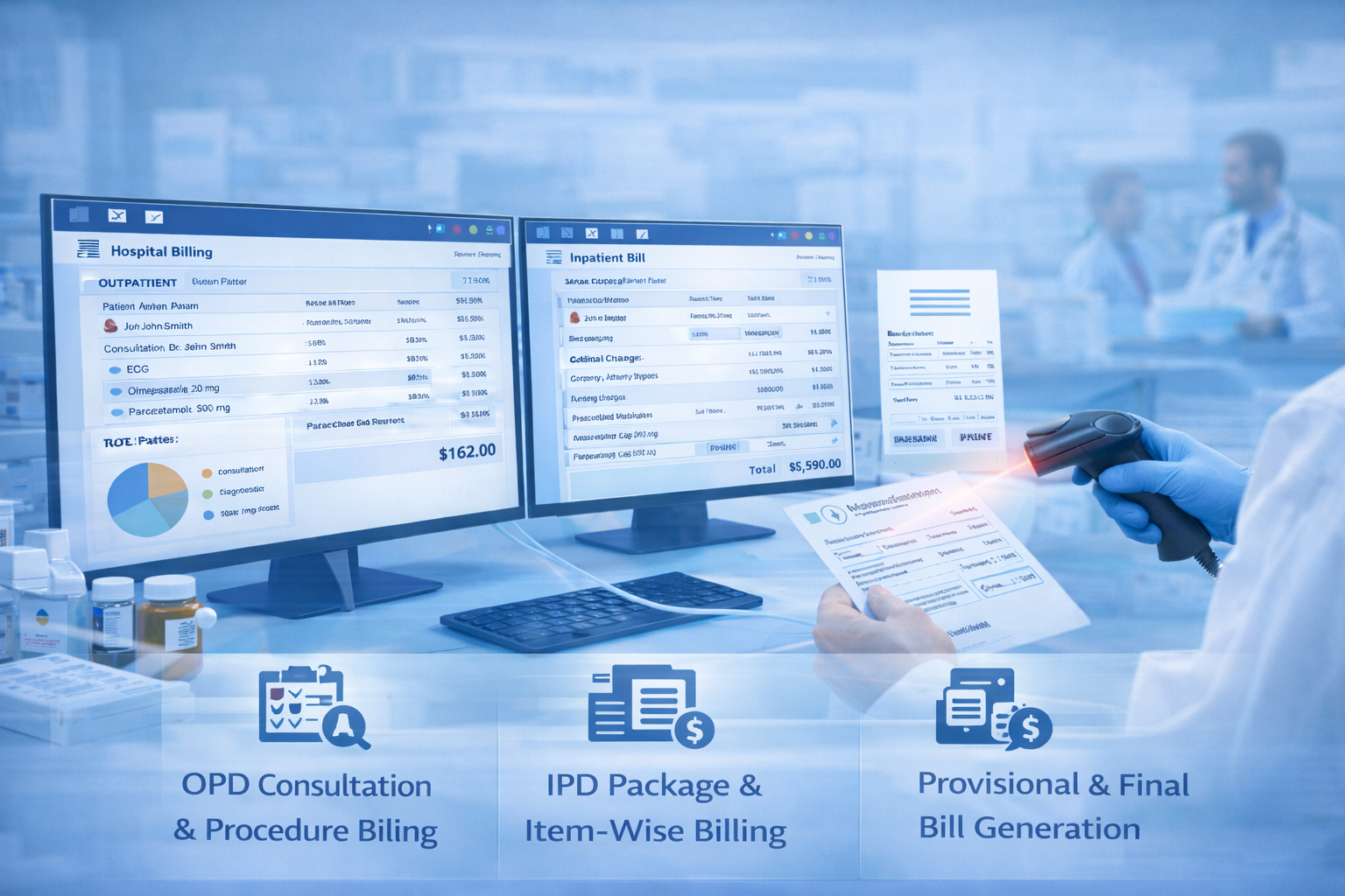 OPD and IPD Billing Management Software
