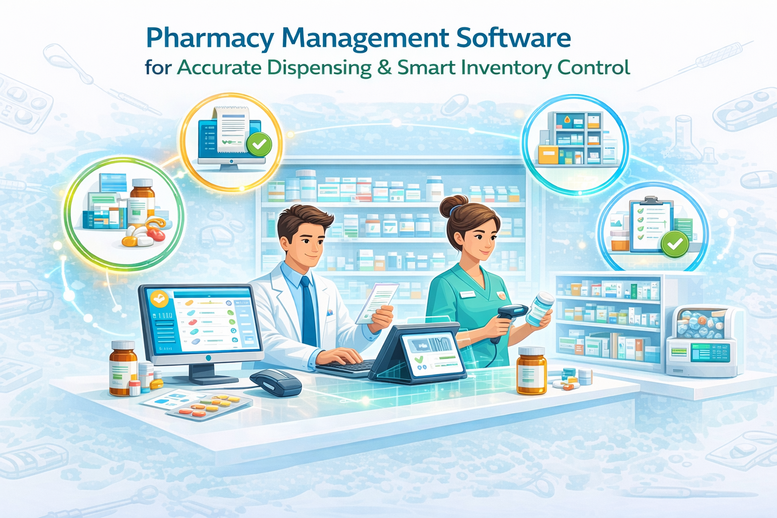 Hospital Pharmacy Management Software Dashboard