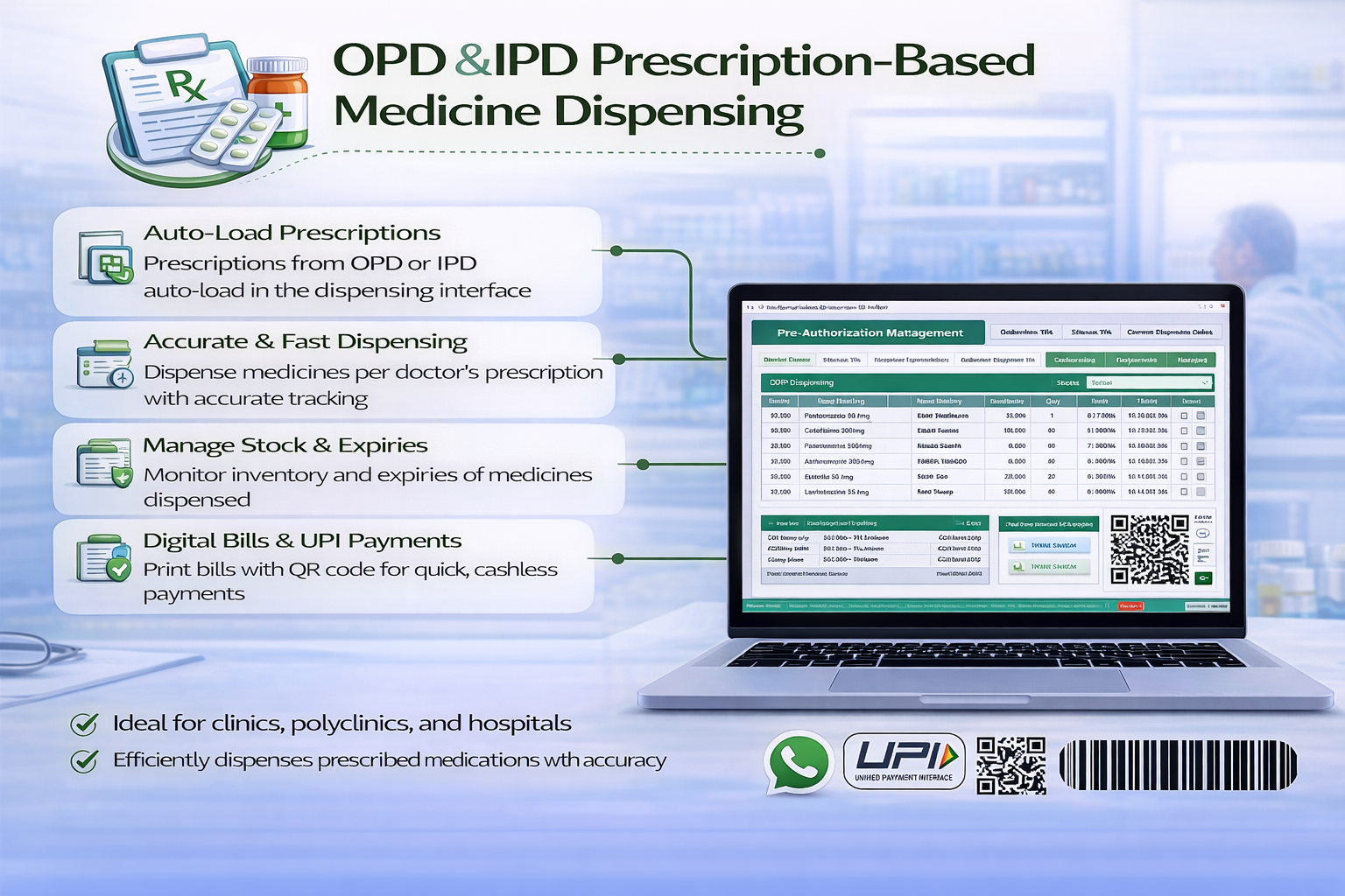Prescription Based Pharmacy Dispensing Software