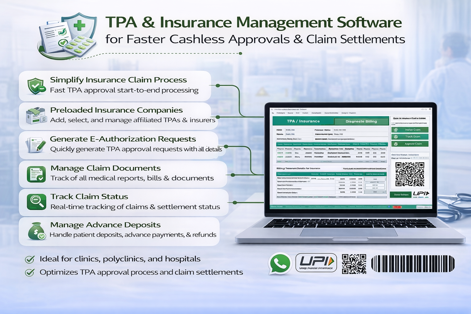 TPA and Insurance Management Software Dashboard